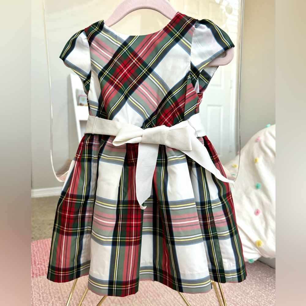 Ralph Lauren Baby Girls Plaid Holiday Dress